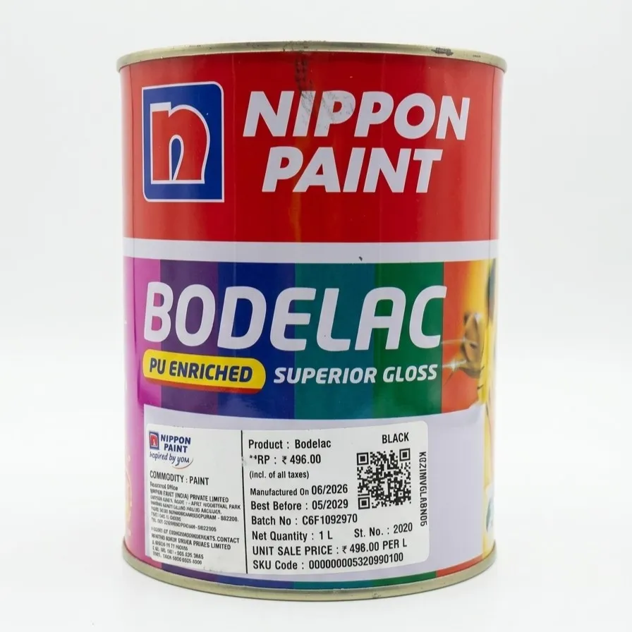 NIPPON BODELAC SUPERIOR GLOSS ENAMEL - BLACK (1L)